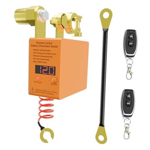 Remote Battery Disconnect Switch 12v, 240A,  Upgrade Smart Voltage Car Kill