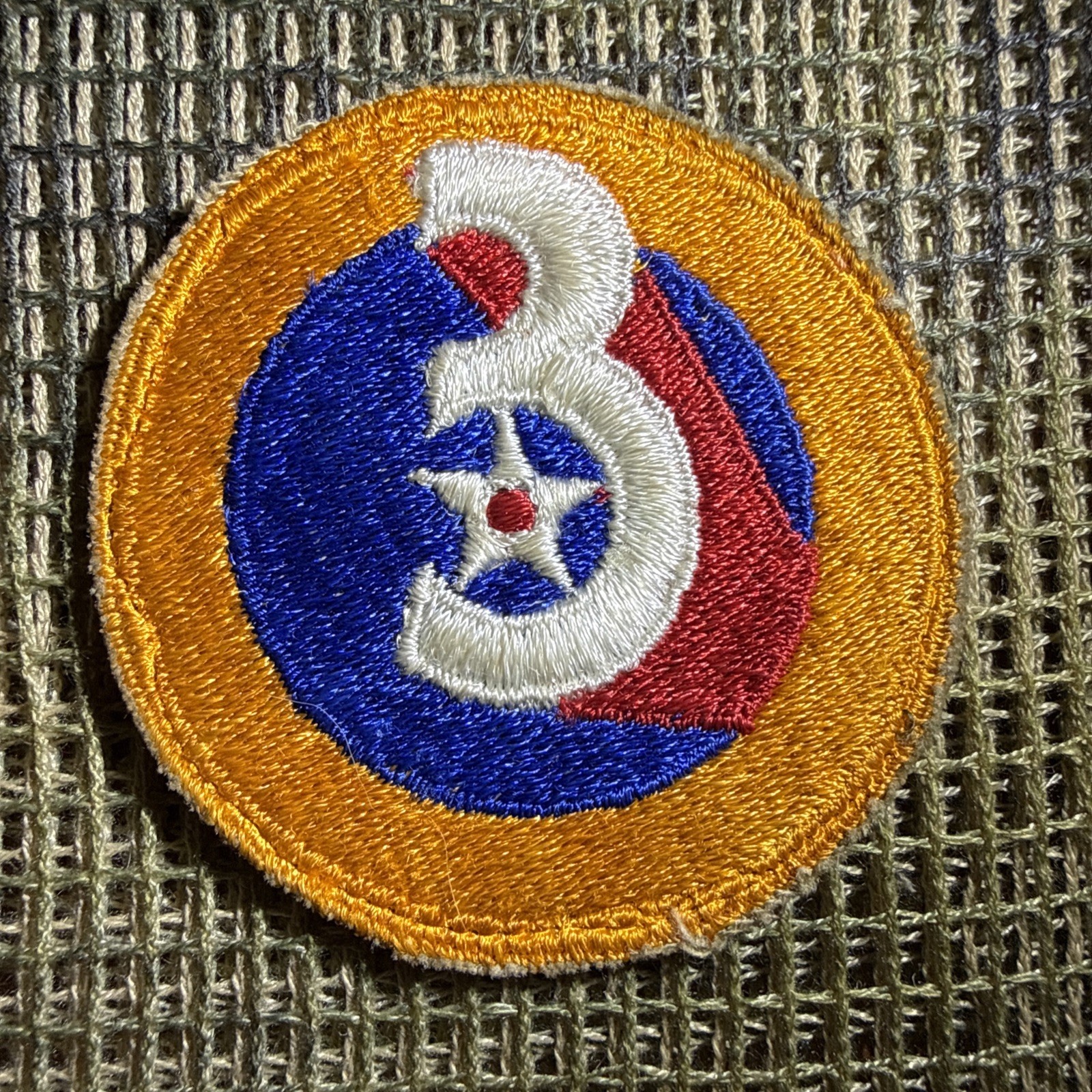 WWII  US Army Air Forces 3rd Army Air Force patch cut edge