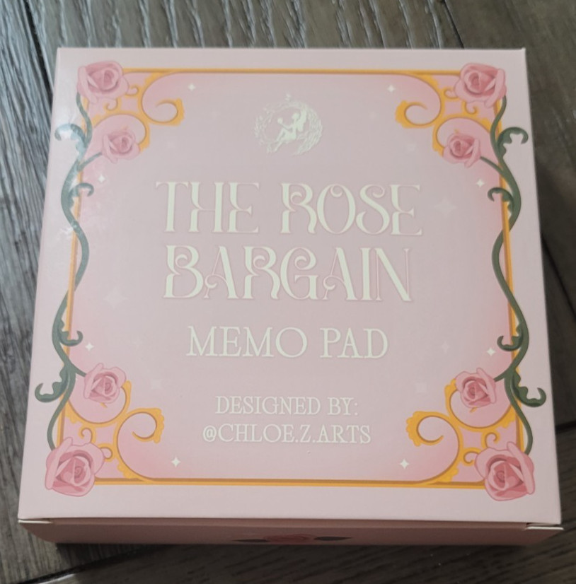 The Rose Bargain Memo Pad Fairyloot