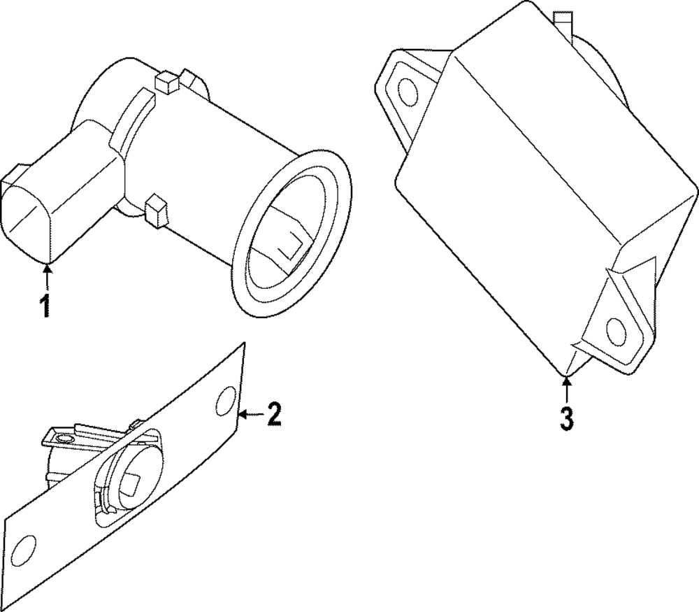 Genuine Nissan Blind Spot Detection System Warning Sensor 28533-9BU5B