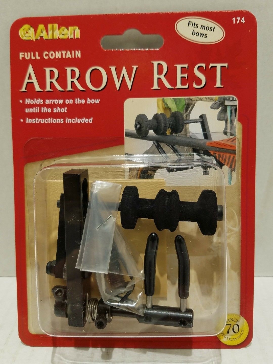 ALLEN 174 Keeper Arrow Rest-Full Contain Arrow Rest-Right Hand Bow-LOT OF 6