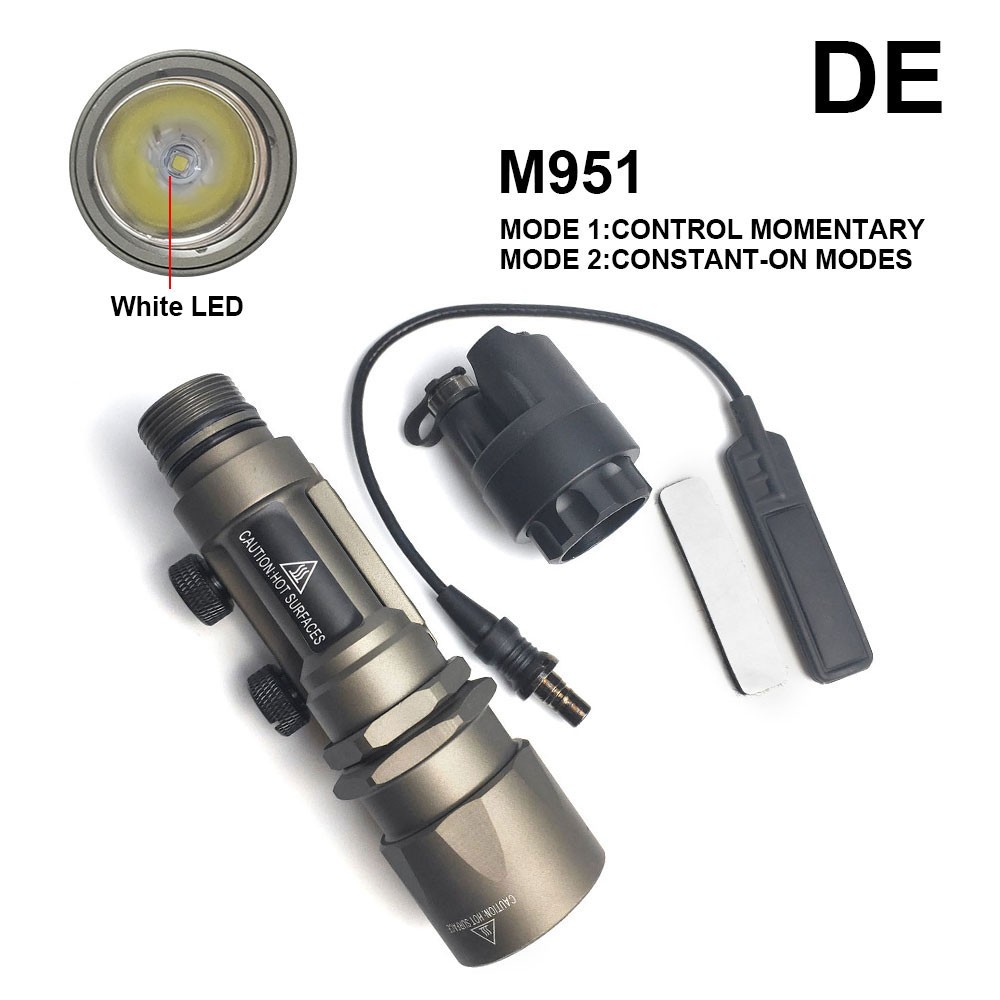 M951 LED Weapon Light with XM Dual Function Switch and Remote Pressure Switch