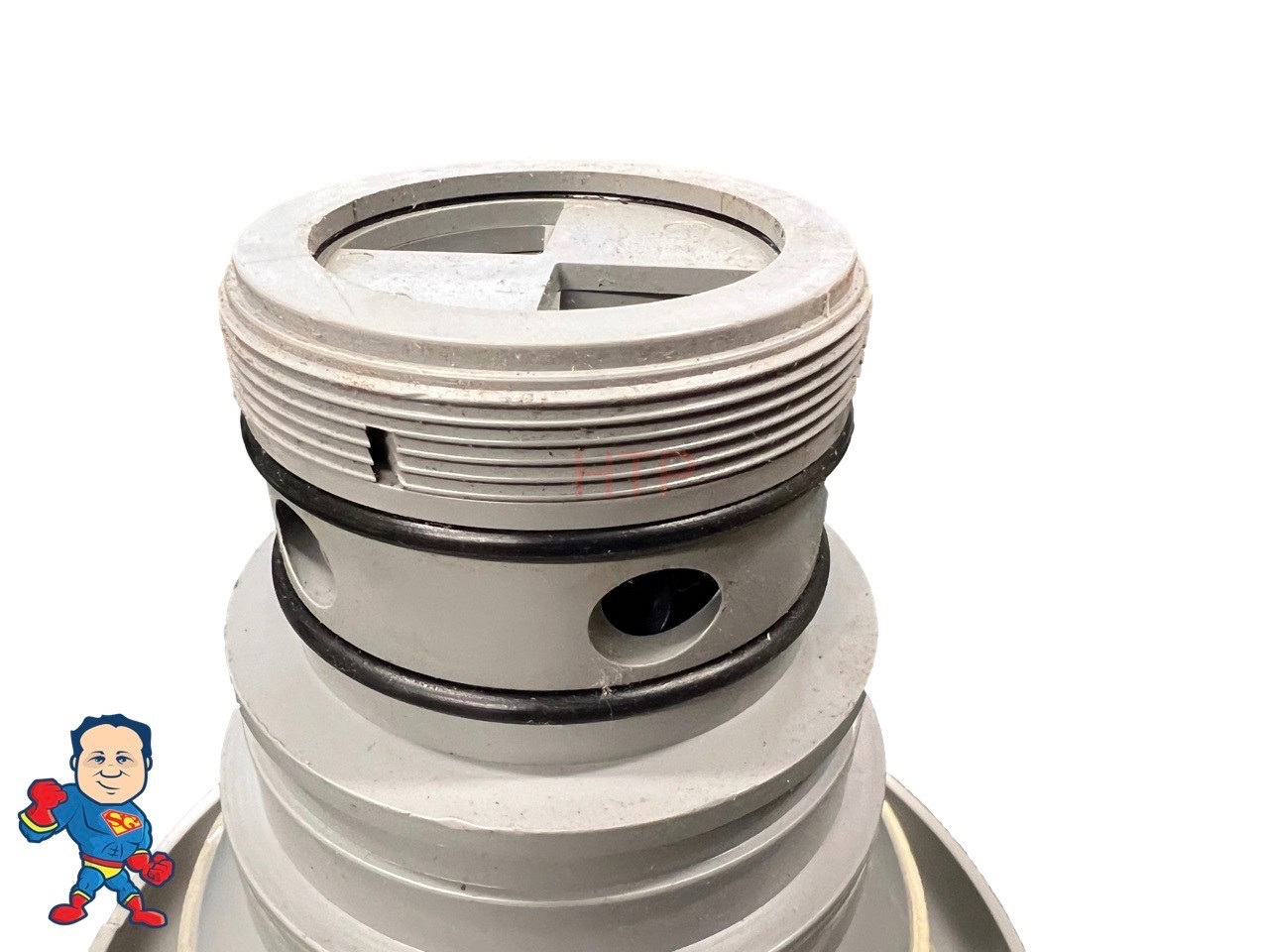 7 3/8" Face Diameter Crossfire Jet Gray Smooth Threaded In the back Master Spa