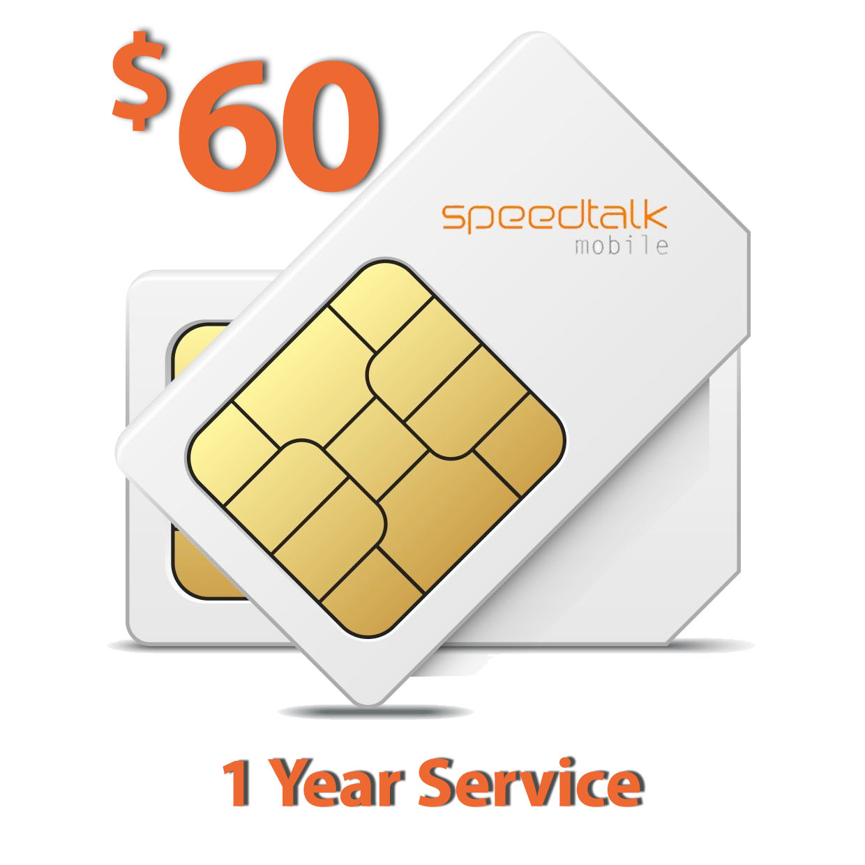 SpeedTalk SIM Card for GPS Trackers 5G 4G Pet Senior Kid Child Car Smart Watches