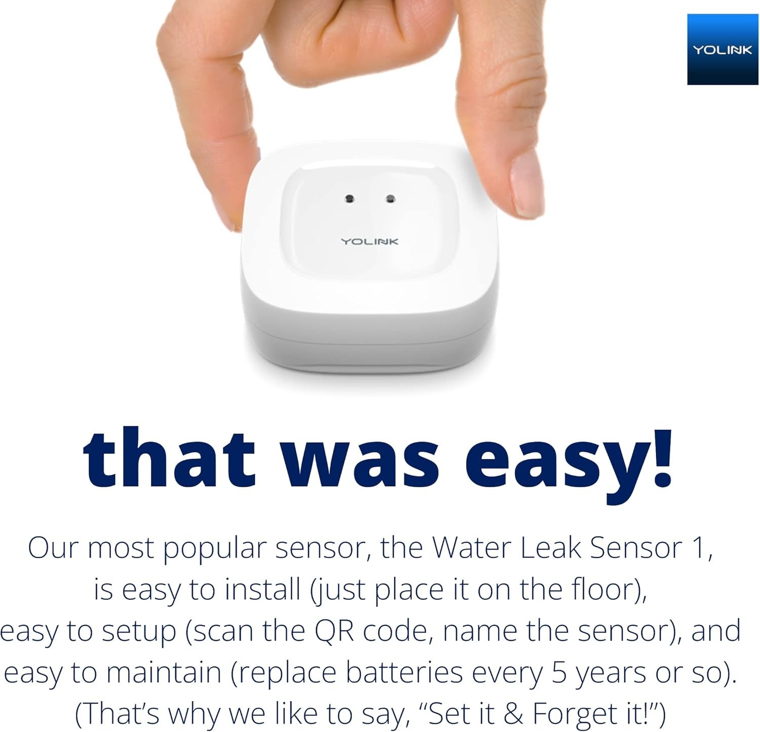 Indoor Wireless Water Leak Sensor with Valve Controller - And 5- Battery
