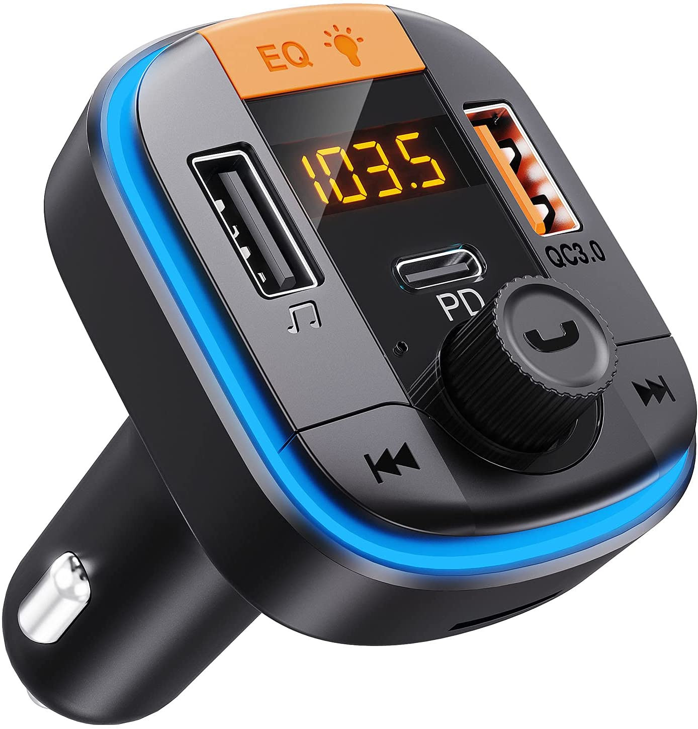 Transmisor De Audio FM Para Auto Bluetooth 5.0 USB Receptor Radio For Carro