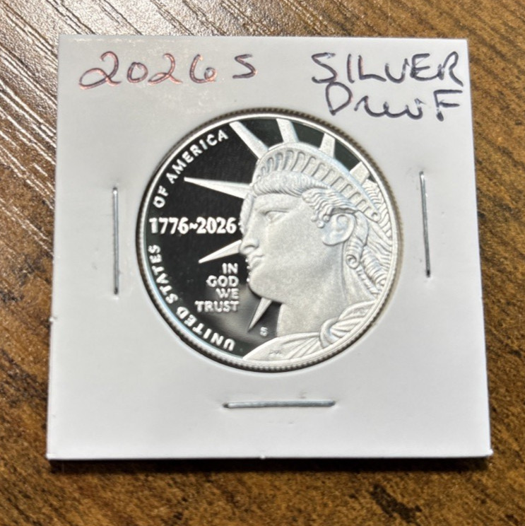 IN STOCK 2026 S SILVER Proof ENDURING LIBERTY Half Dollar SEMIQUINCENTENNIAL