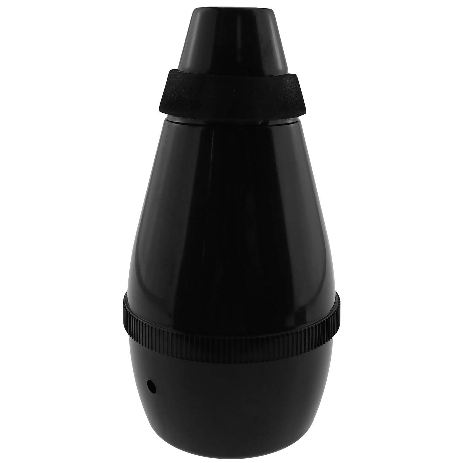 E-outstanding Trumpet Silencer Black Lightweight ABS Straight