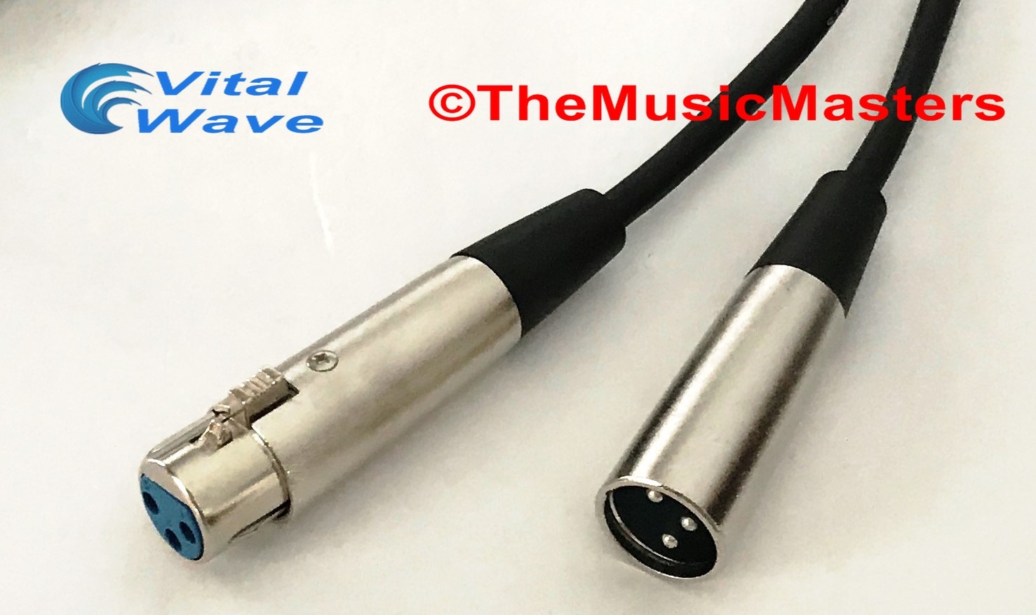 12ft XLR Microphone Audio Cable M-F Mic Extension Amp Powered Speaker Wire VWLTW