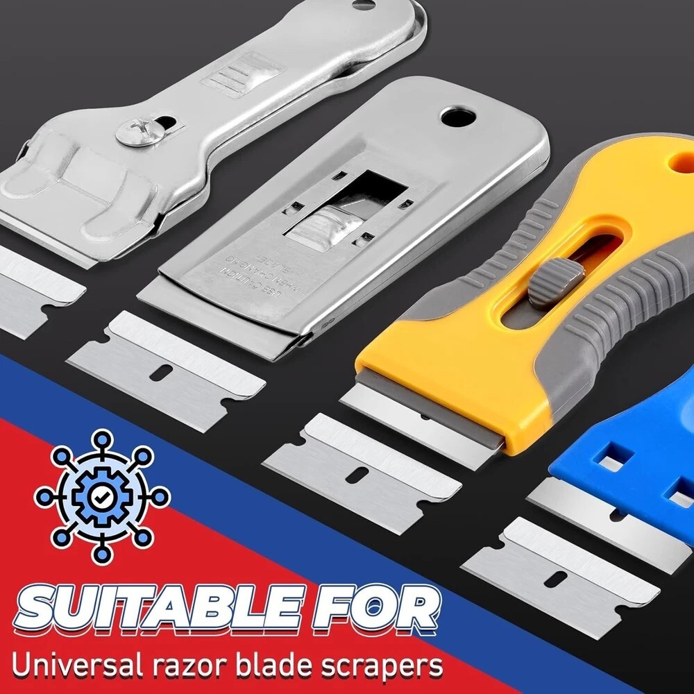100 Single Edge Razor Refill replacement blades for Crafts Box Cutter Scraper