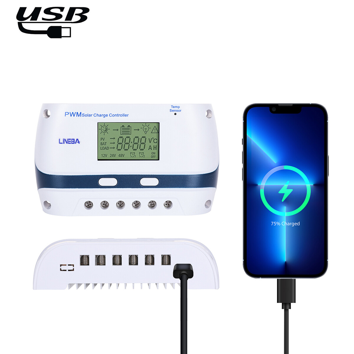Compact 30A Solar Panel Regulator for Enhanced Battery Life and Efficiency
