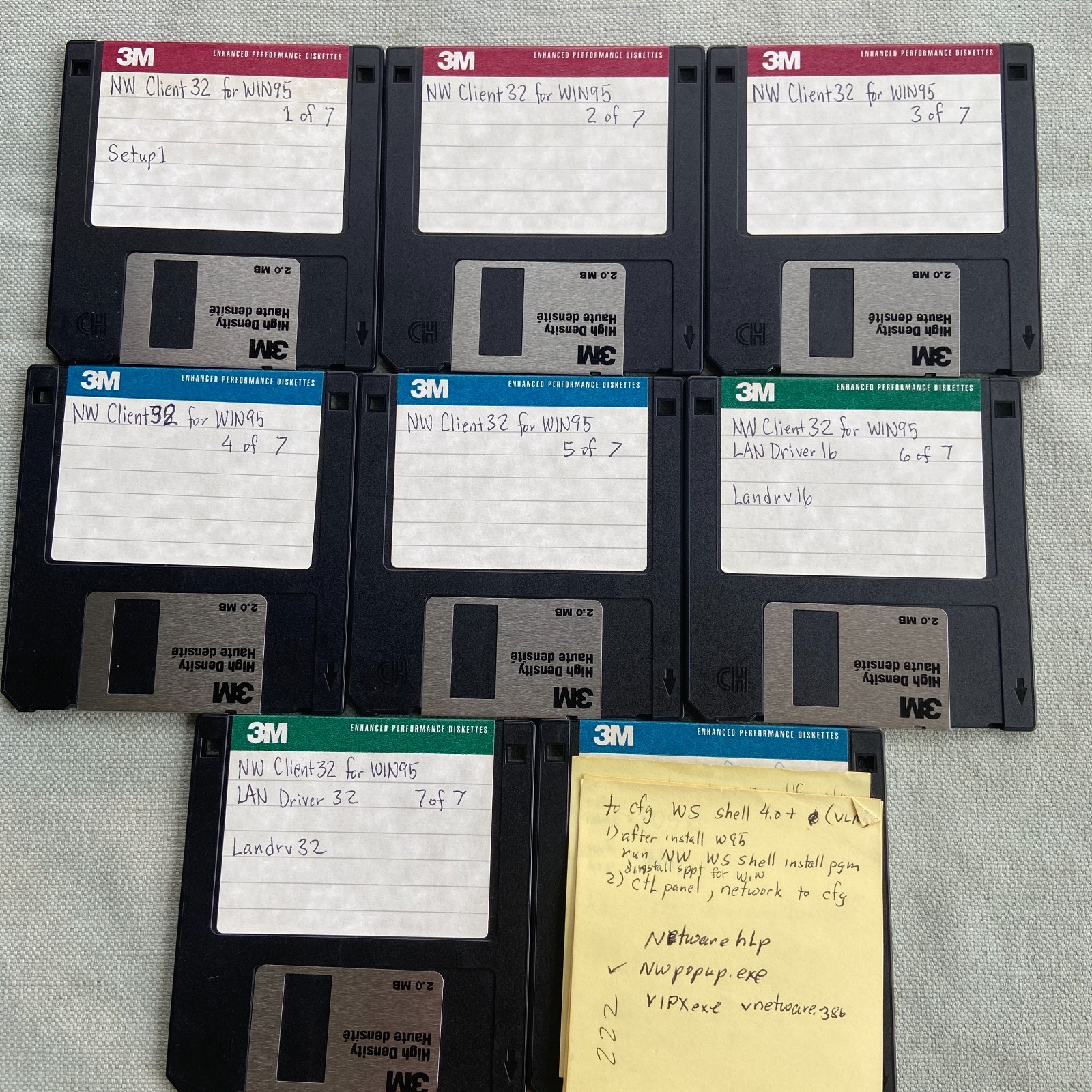 Vintage Software Microsoft Word Excel Powerpoint Windows 3.1 3.11 NT 4.0 Network