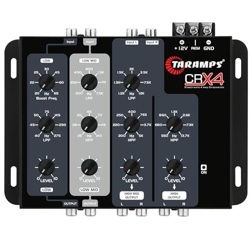 Crx4 Electronic 4 Way Crossover Rca Channels 8 Volts Rms Car Audio Processor St