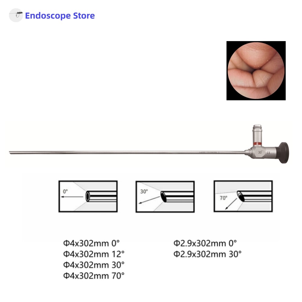 HD Medical Surgical Φ2.9 Φ4 Φ5 Φ10 302mm 0° 12° 30°  70° Rigid Endoscope Optics