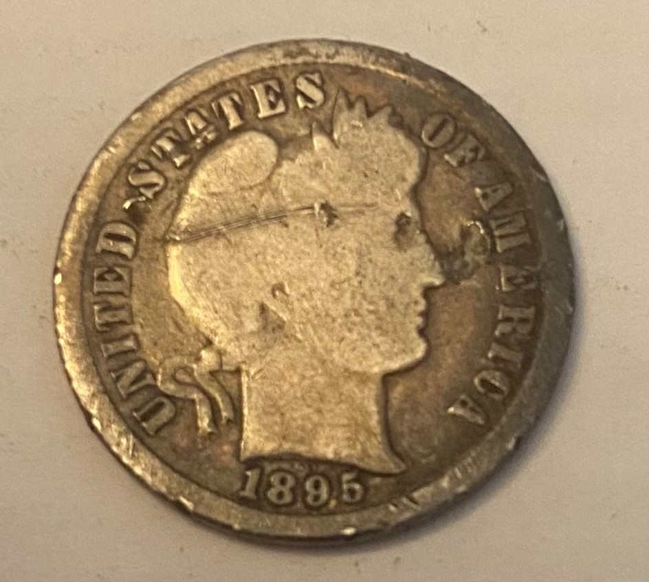 1895-S San Francisco Mint Silver Barber Dime