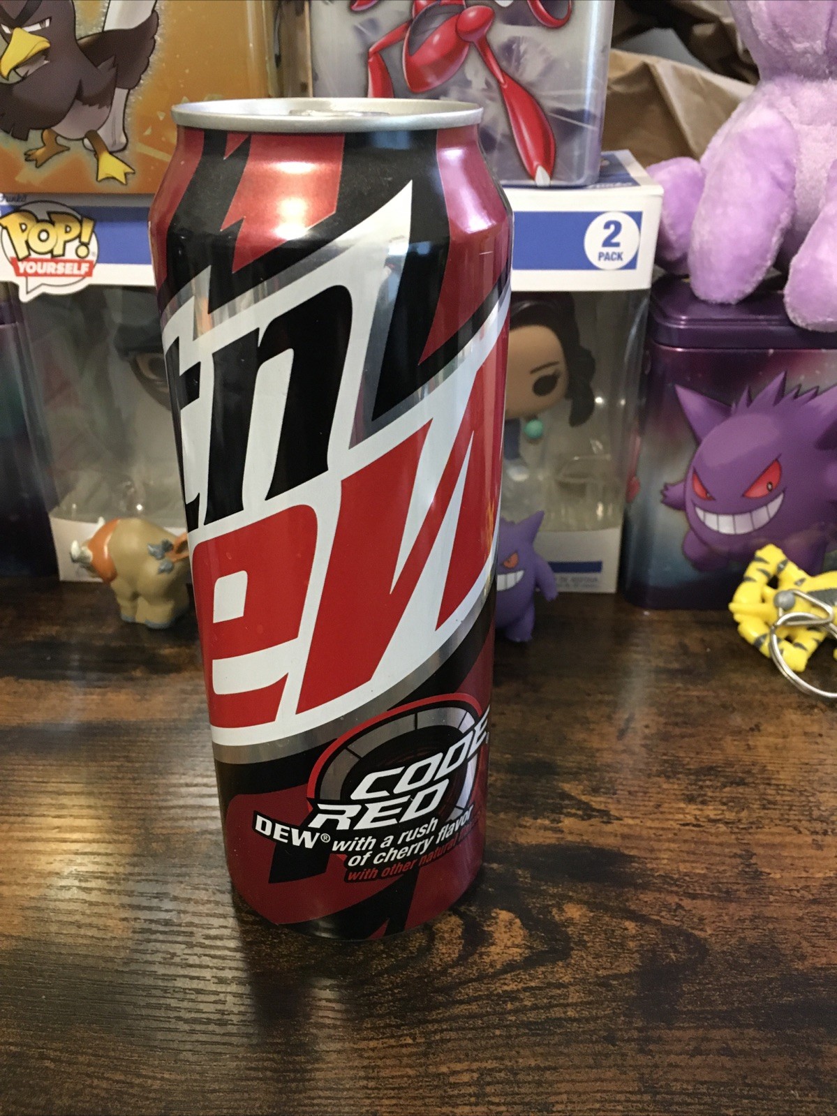 Mountain Dew 24oz Code Red sealed but about 1” low