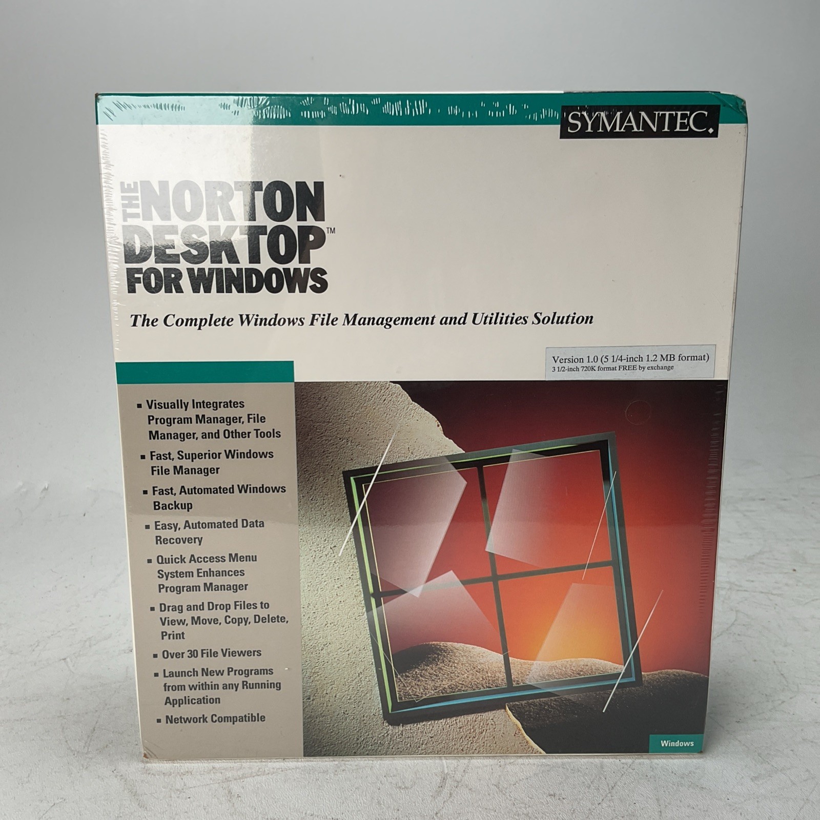 Symantec Norton Desktop For Windows File Management & Utility Version 1.0 5.25”