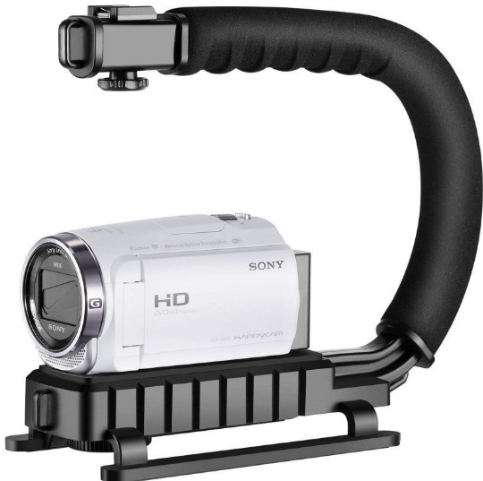 U/C Shaped Holder DV Grip Video Handheld Stabilizer for DSLR Camera Phone Light