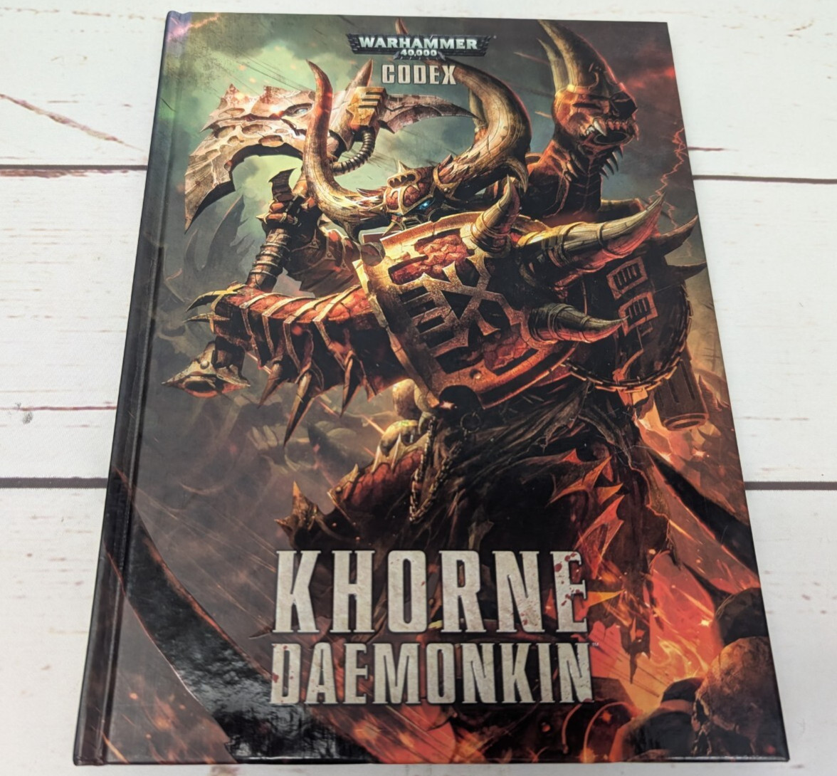 Warhammer 40K Codex Khorne Daemonkin 2015 Games Workshop Hardcover Book Chaos