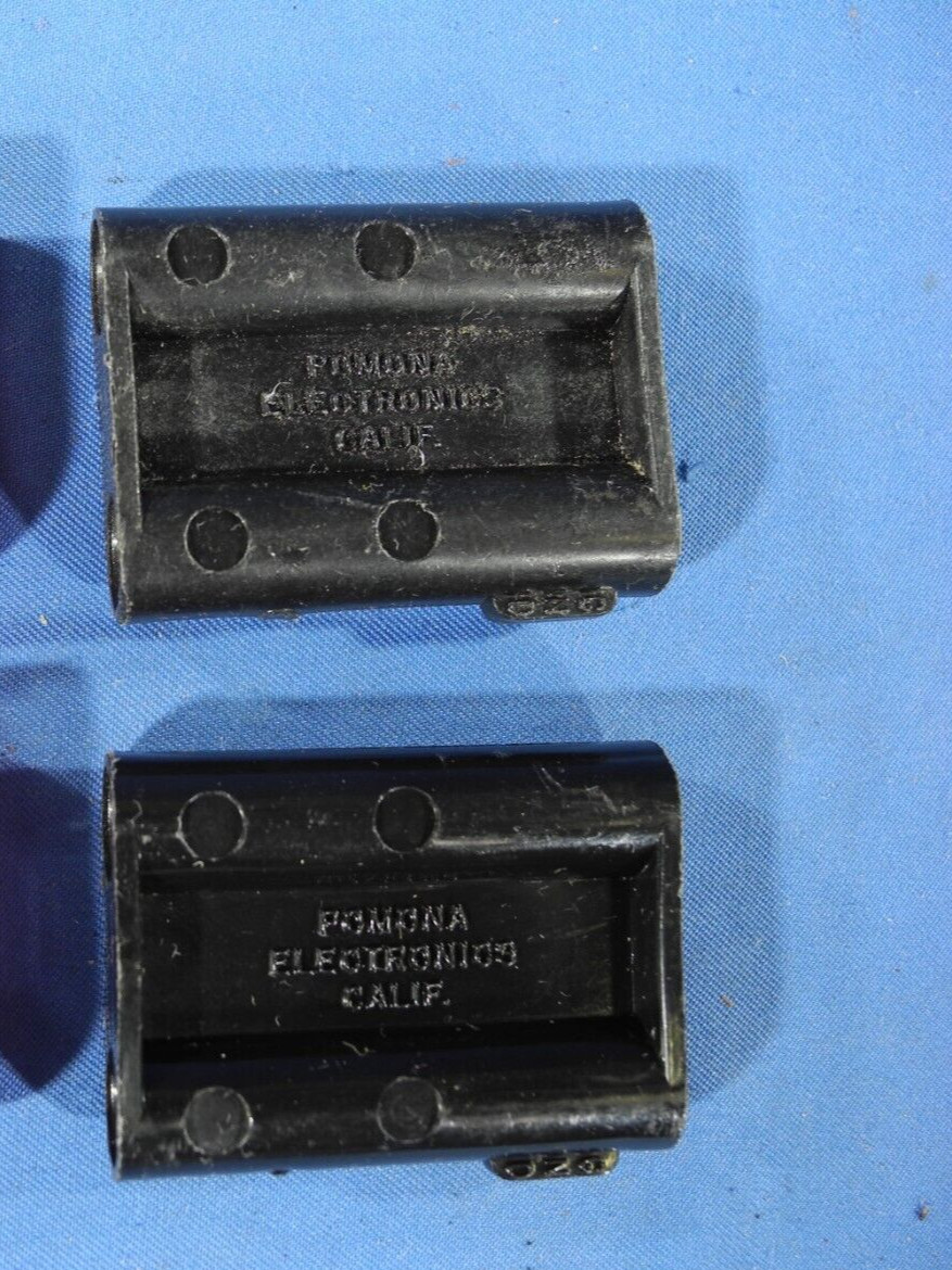 QTY=2, Pomona 1823-0 Double Banana Splice, Black (Free Shipping!)