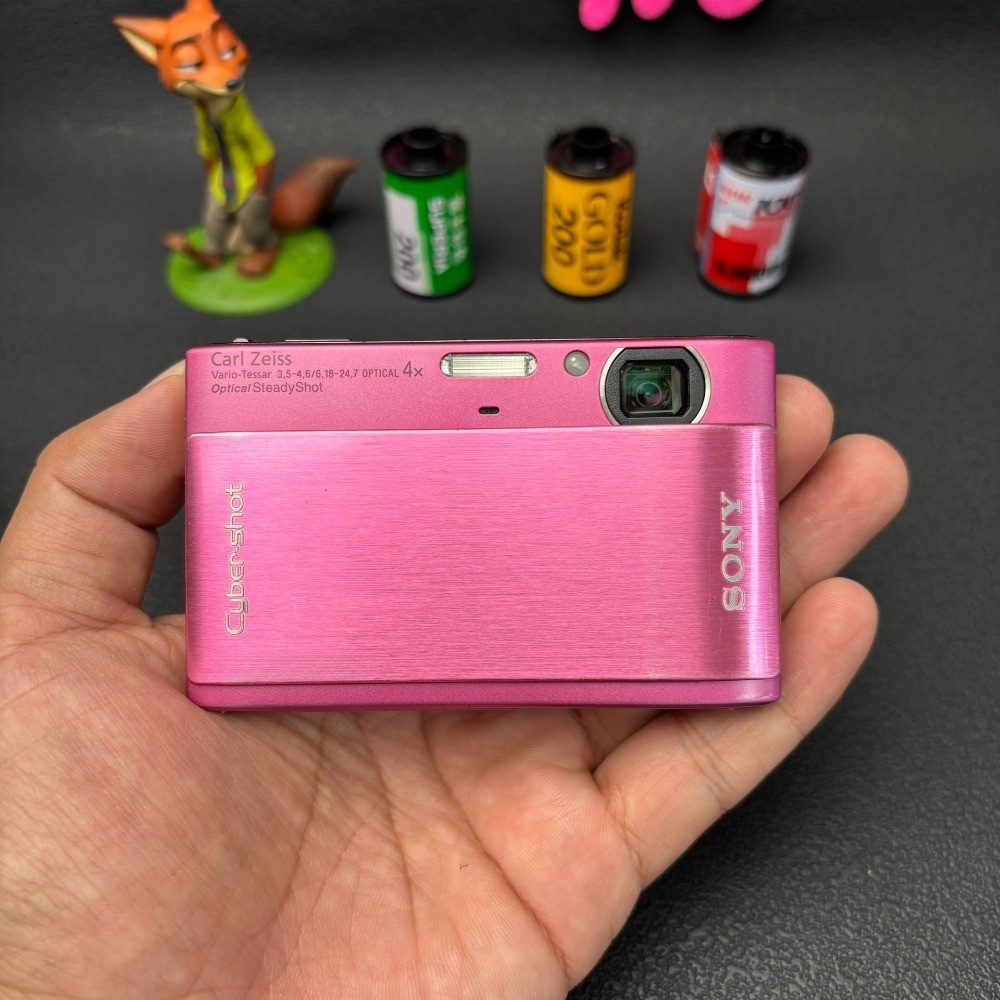 Sony Cyber ​​Shot DSC-TX1 Digital Camera 10.2MP 4x Optical Zoom Pink Auto Focus