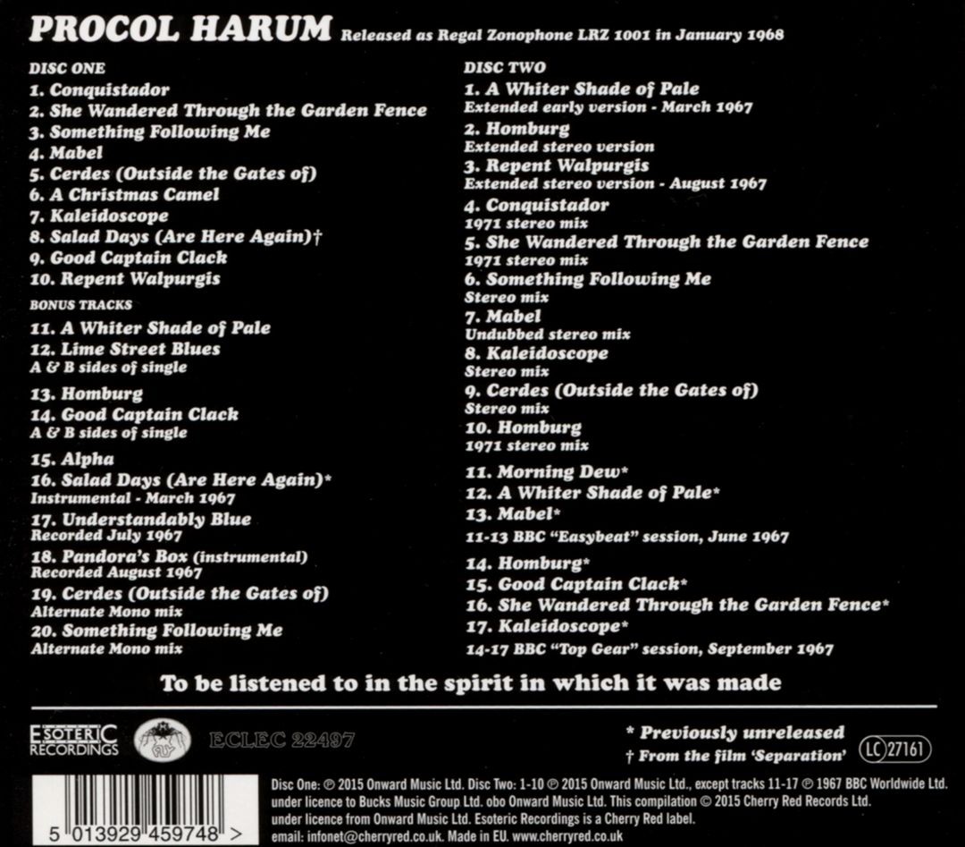 PROCOL HARUM - PROCOL HARUM [DELUXE EDITION] [2 CD] [DIGIPAK] NEW CD