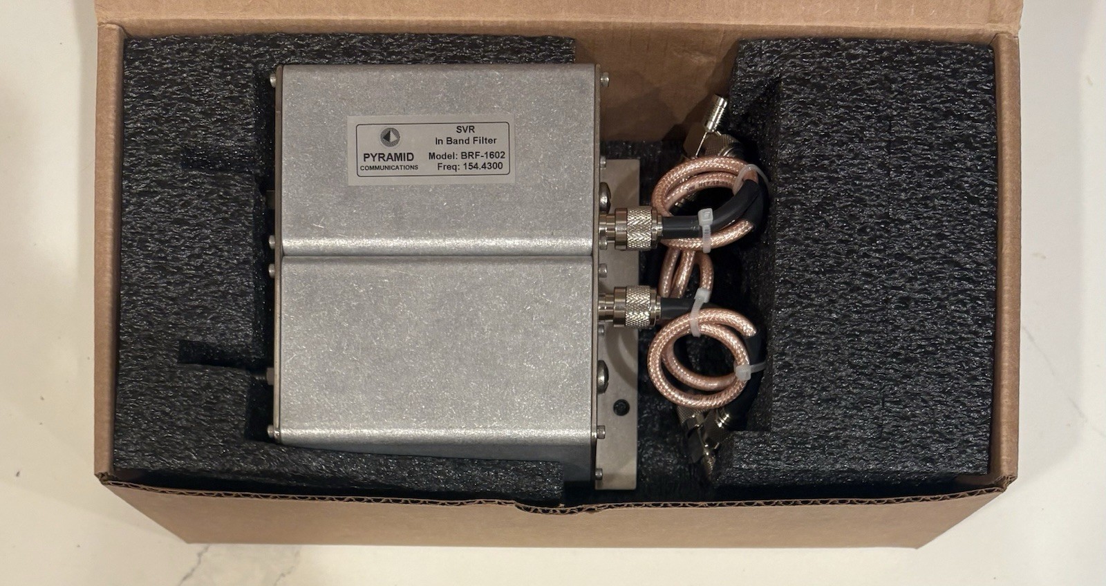 New Pyramid Communications SVR In Band Filter Model BRF-1602 Freq 154.4300