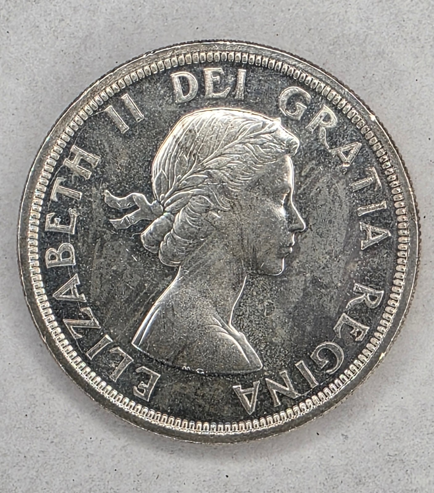 1953 Canada Silver Dollar Voyageur 80% Silver Queen Elizabeth II $1 Raw Coin