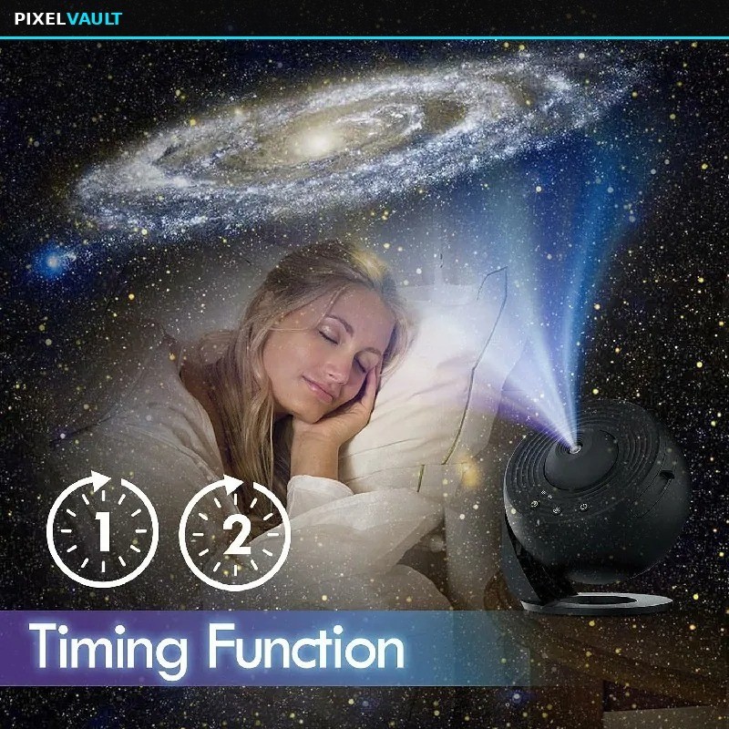 Galaxy Projector Starry Sky Night Light 360 Rotate Planetarium LED Lamp AU