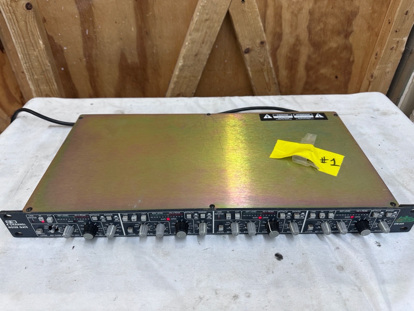 BSS DPR504 #1, Tested - Channel 4 is Not Working, Missing Knob on Ch. 1 - READ
