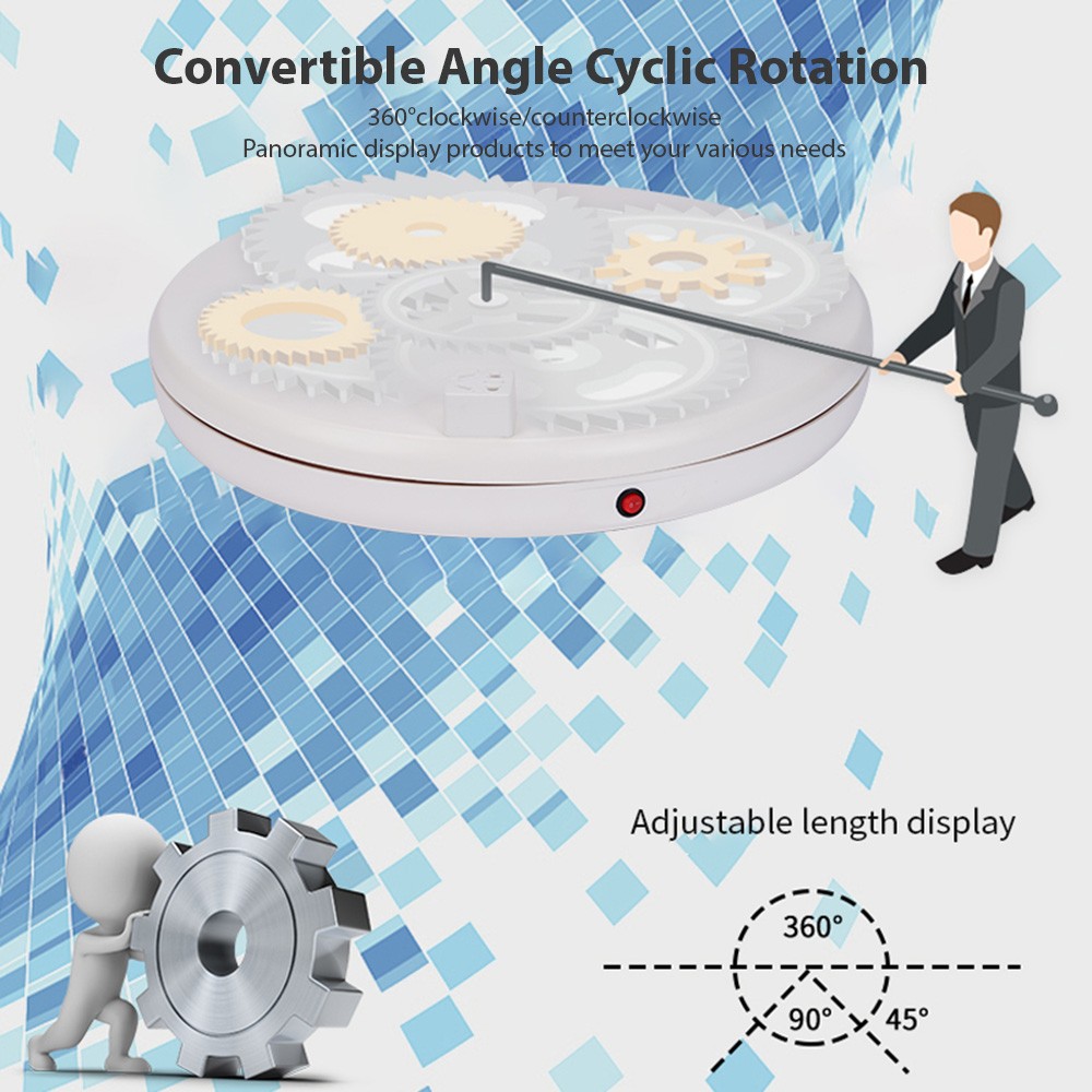 45CM/17.7in Motorized Rotating Display Stand Display Base 360°Rotatable Ele DGGN