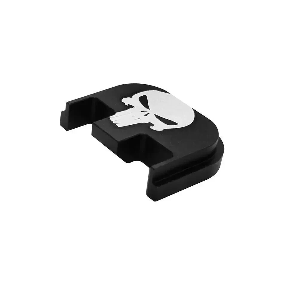 Pistol Rear Cover Slide Back Plate For Tactical Glock Gen1-4  Punisher Skull