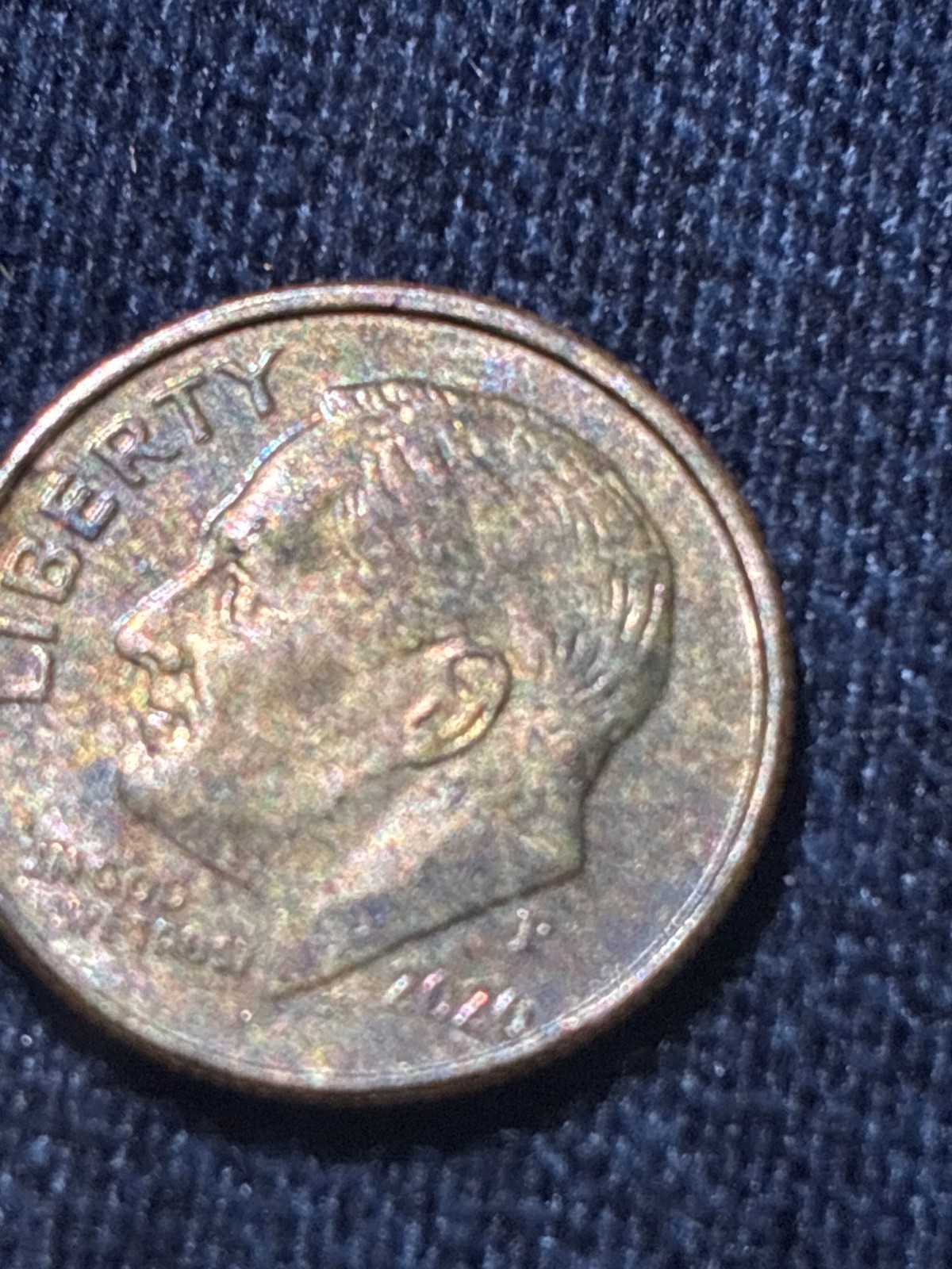 double P 2020 dime super rare doubled dye error