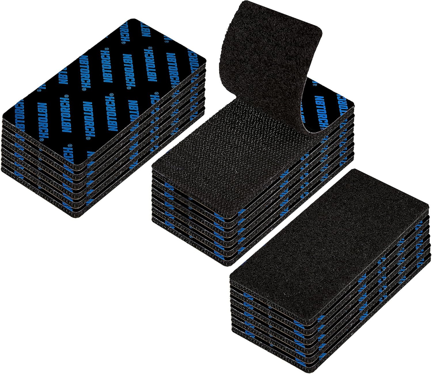 Heavy Duty Hook and Loop Strips with Adhesive, 4X2 Inch Industrial Strength Tape