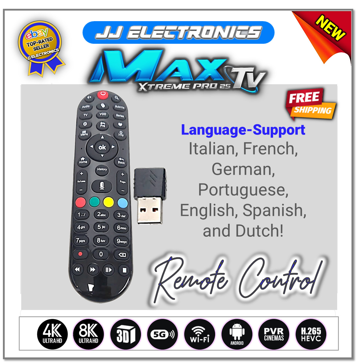 MaxTV Xtreme PRO 25 5G 8K 2025-2026 QUAD CORE 64BIT ANDROID Box MaxTV