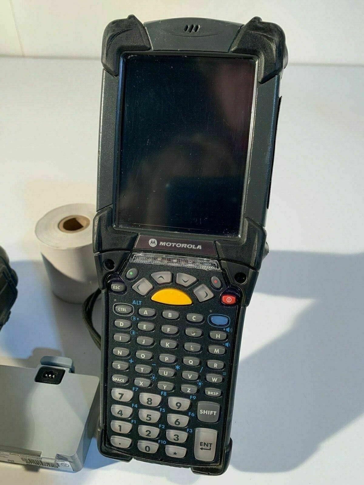 Symbol Motorola MC-9090 Handheld Mobile Computer Scanner w/ Zebra QL320+ Printer