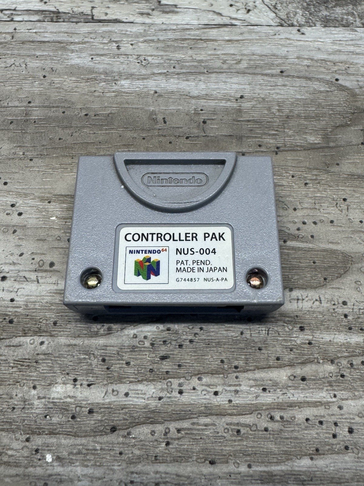 N64 Controller Pak NUS-004 OEM Official Nintendo 64 Memory Card - Tested & Works