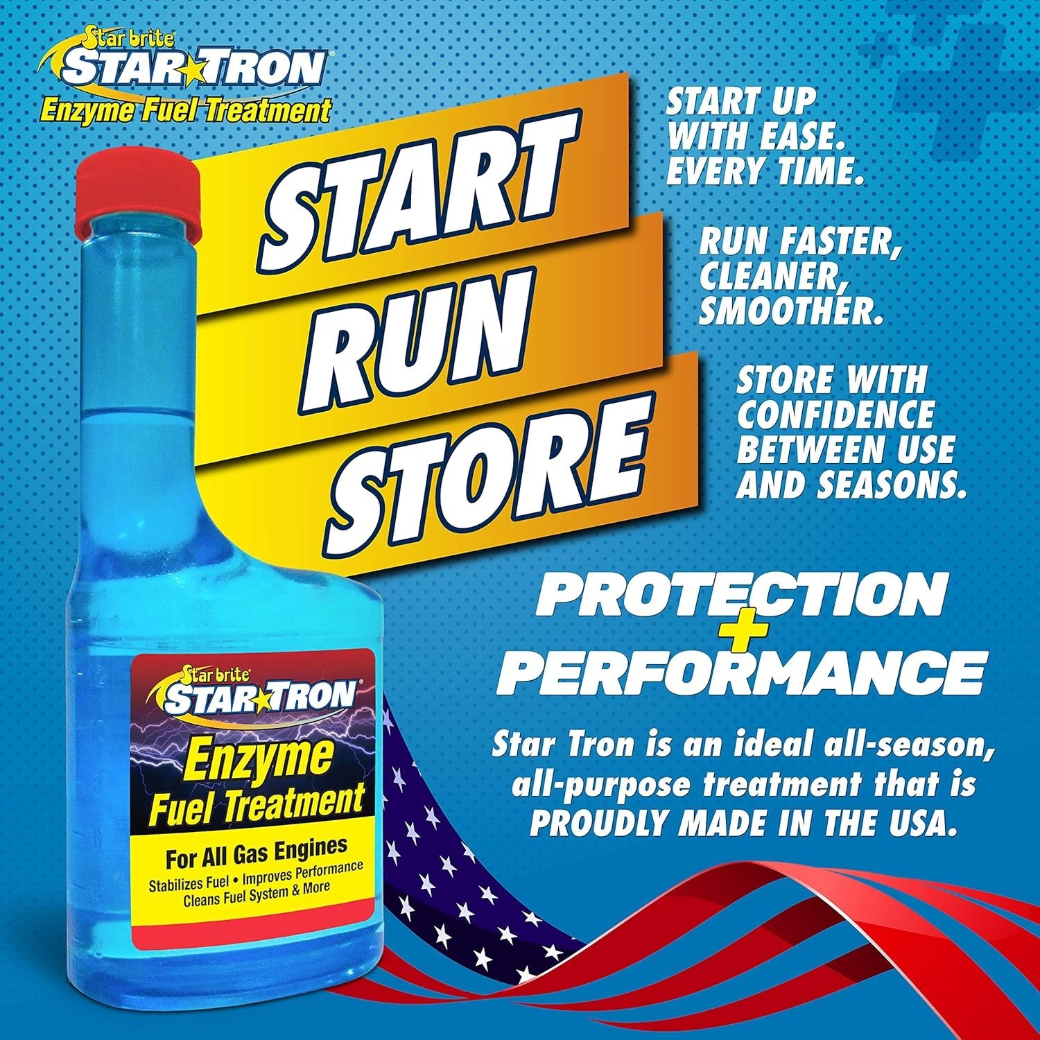 Star Tron Enzyme Fuel Treatment SEF Gasoline Formula - 1 oz. Treats 6 Gallons...