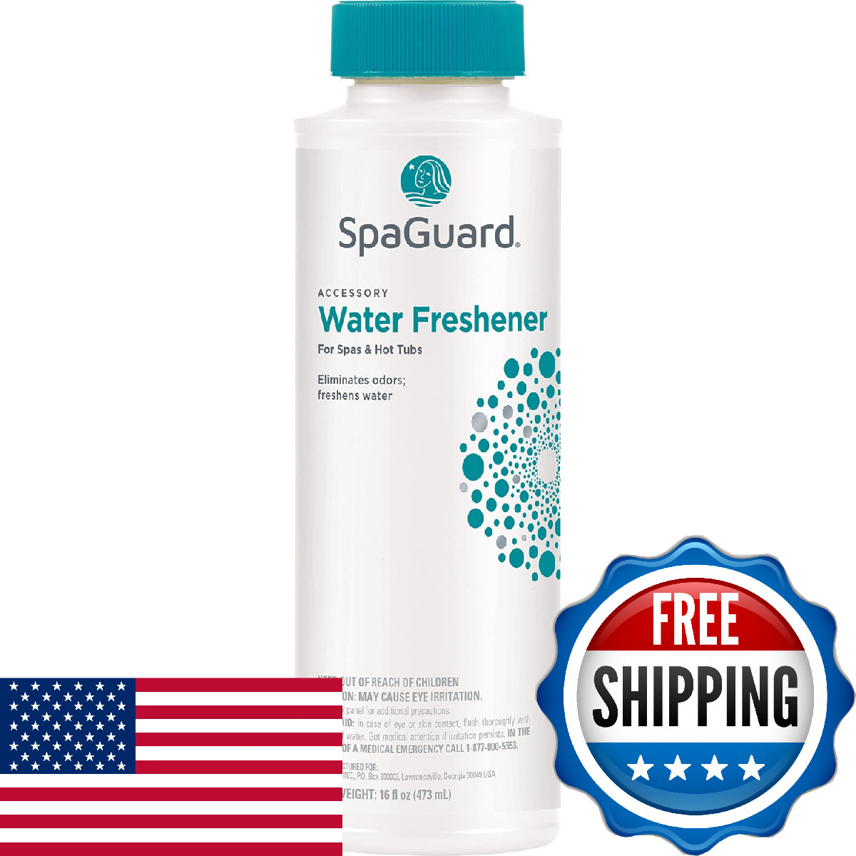 SpaGuard Water Freshener for Spas & Hot Tubs 16oz Eliminates Odors Freshens Wate