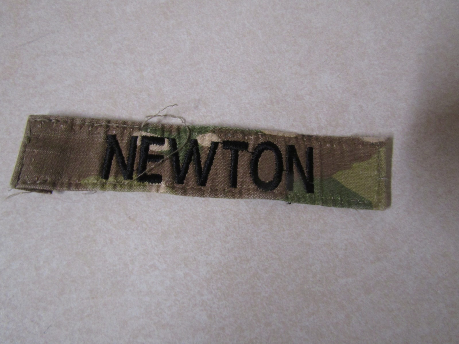 MILITARY PATCH US ARMY NAME TAPE TAG OCP MULTICAM WITH THE NAME NEWTON