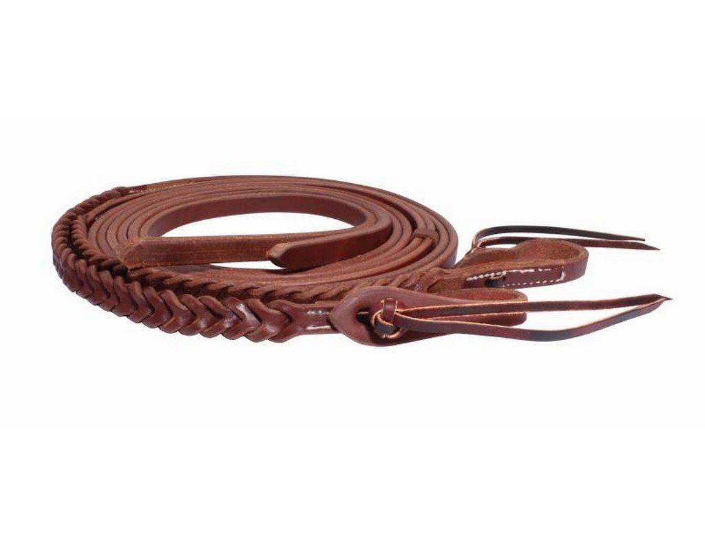 Professionals Choice Reins Bleeding Heart Split Leather Brown RH7194