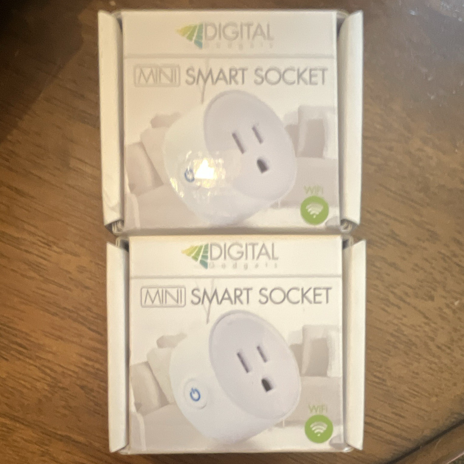 Digital Mini Smart Wi-Fi Plug Smart Socket, US Plug, 2 Outlets, White
