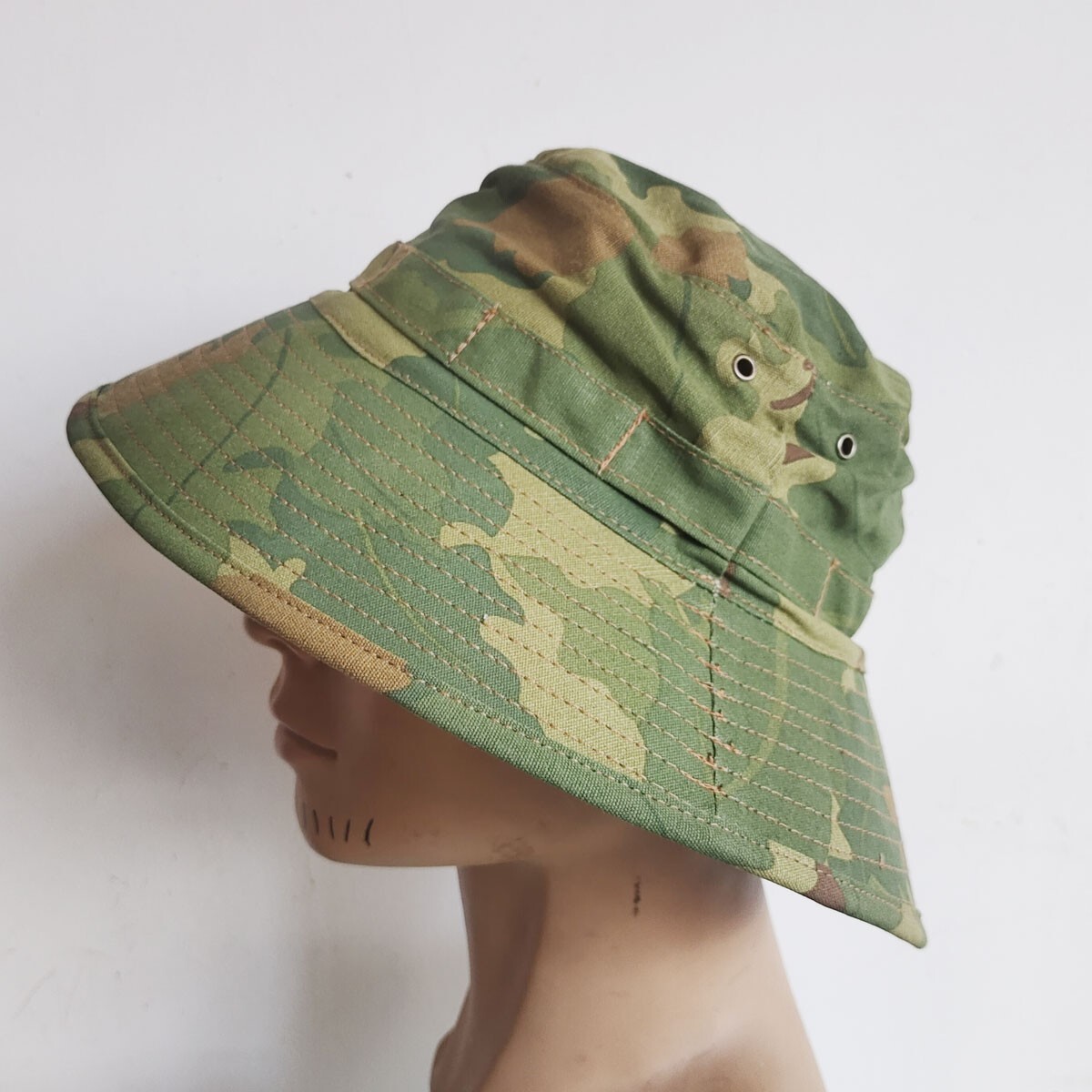 Vietnam War US Army Cap Hat Mitchell Camouflage Boonie Hat Cotton Size 58cm