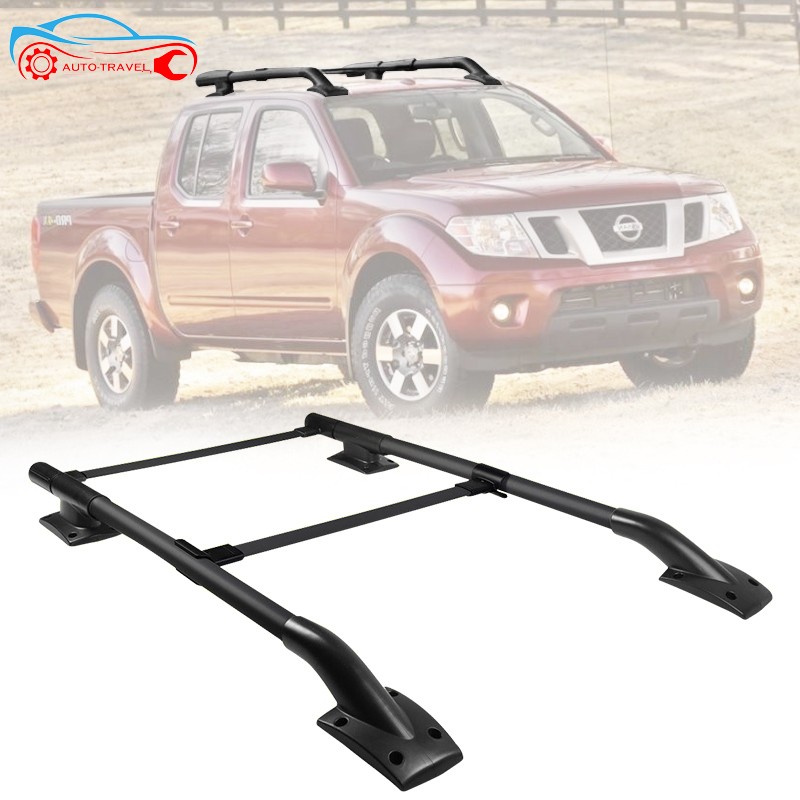 Fits 05-22 Nissan Frontier OE Style Roof Rack Rail Cross Bar Luggage Kit Black