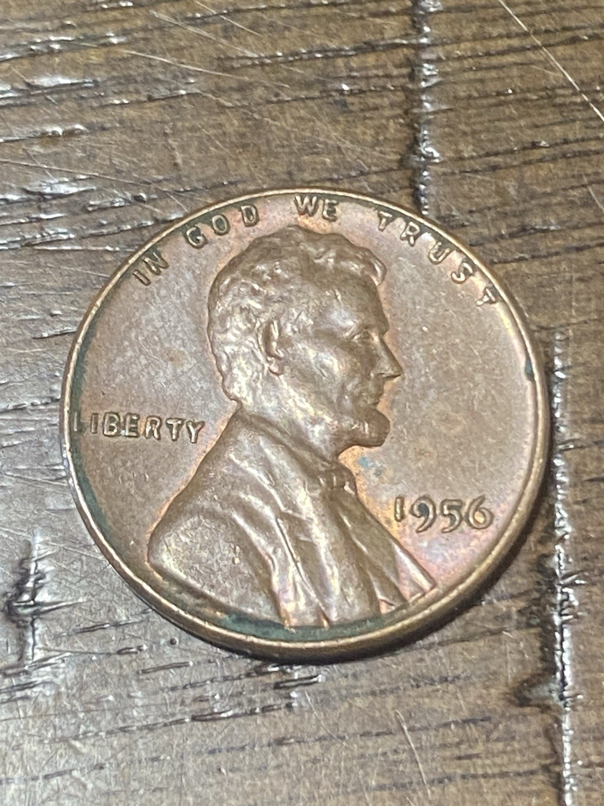 1956 Lincoln Wheat Cent Penny 5530N