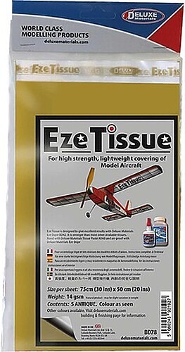 Deluxe-Materials Eze Tissue Antique 5pk - Plastic Model Aircraft Accessory