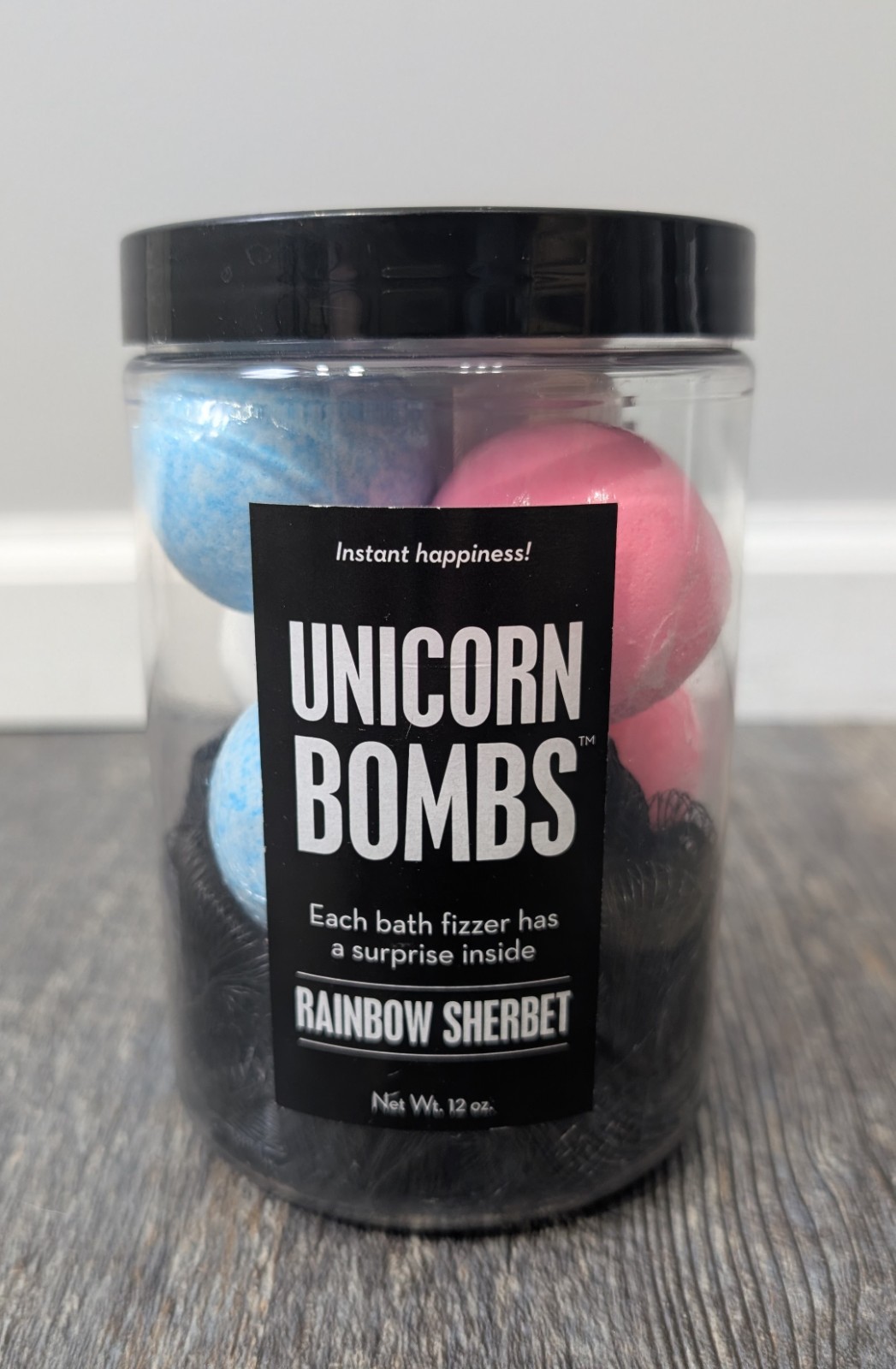 Da Bomb Bath Unicorn Bombs Rainbow Sherbet Fizzer 12oz Blue Pink White