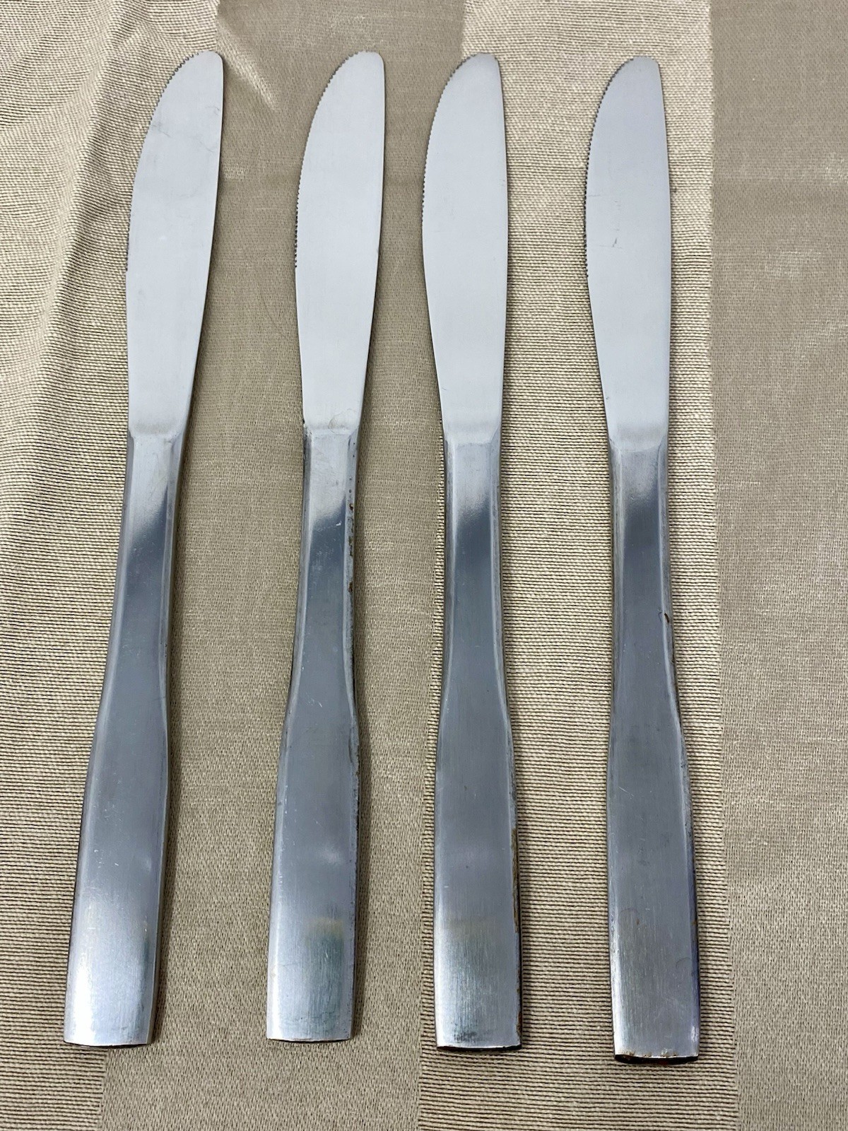 Vintage Rogers Plymouth Cove Stainless Set Of 4 Dinner Knives Stanley Roberts