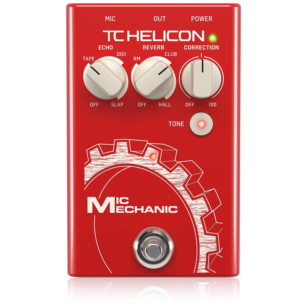 Vocal Effects Stompbox with Reverb, Echo, Pitch Correction, BatteryPowered