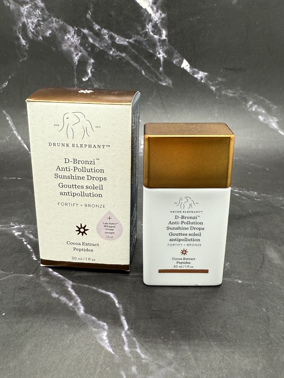 Drunk Elephant D-Bronzi Anti-Pollution Sunshine Drops - 1 oz / 30 ml - Box